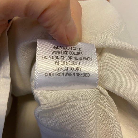 NWOT Brown and White Floral Midi Skirt with Pockets - Picture 11 of 12